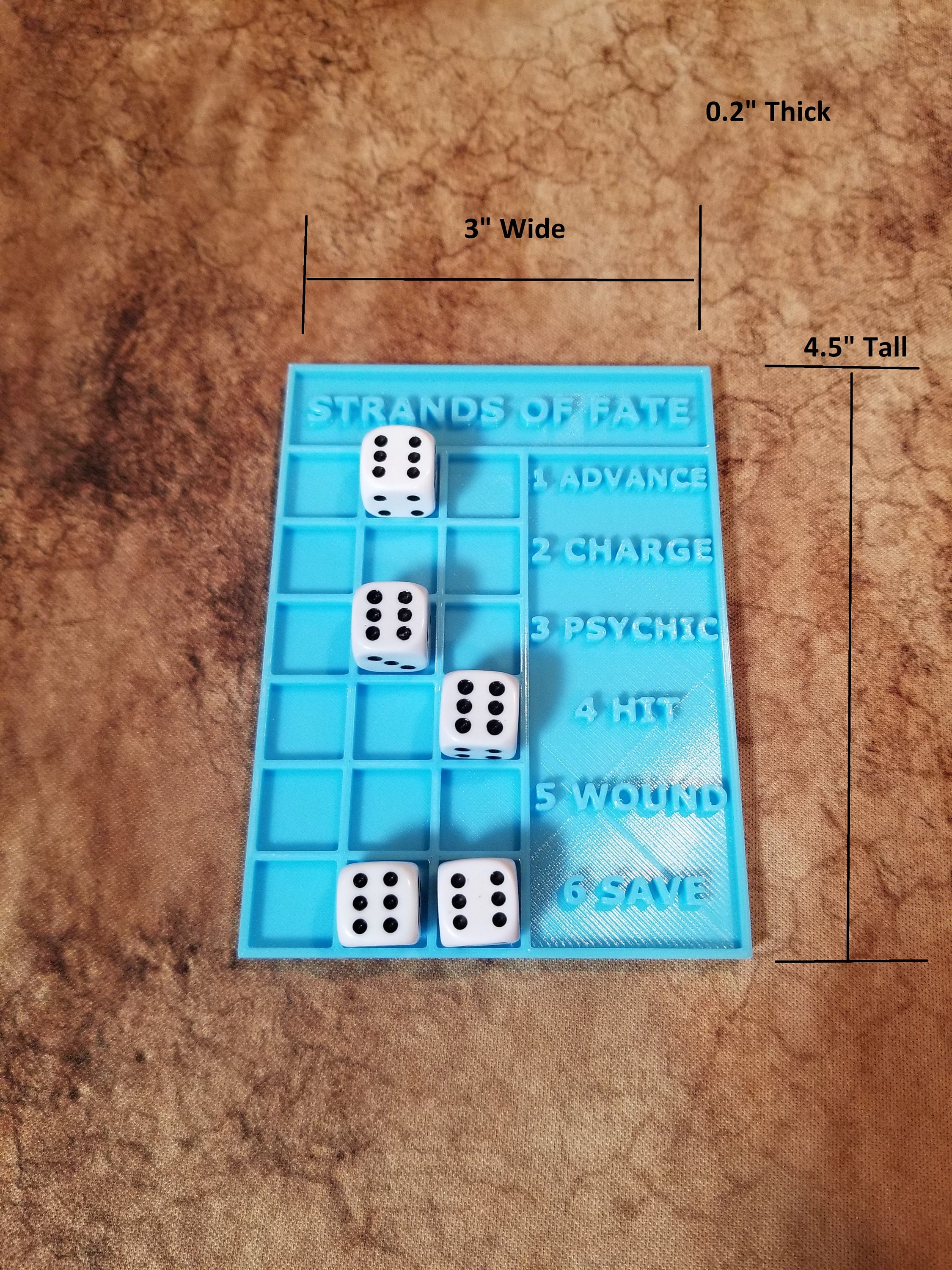 Aeldari/ Eldar Strands of Fate Dice Tracker Warhammer 40k Etsy