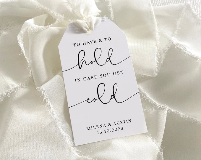 Printable Blanket Tags, to Have and to Hold in Case You Get Cold Tag ...