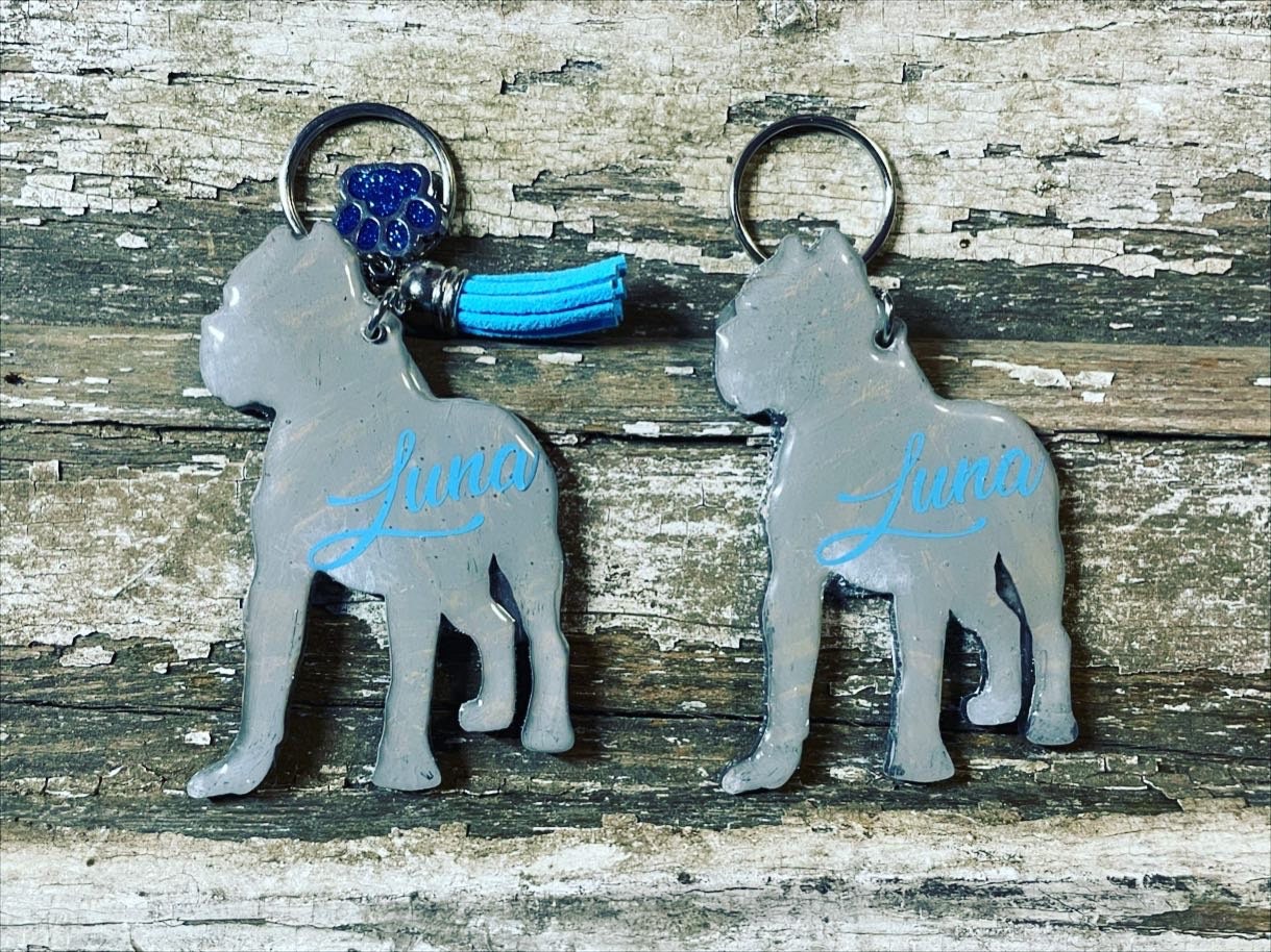 Custom Cane Corso Keychain Etsy