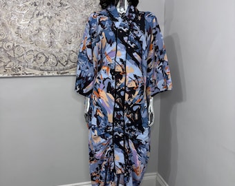 Nigeriaanse Afrikaanse bubu/boubou-kaftan één maat