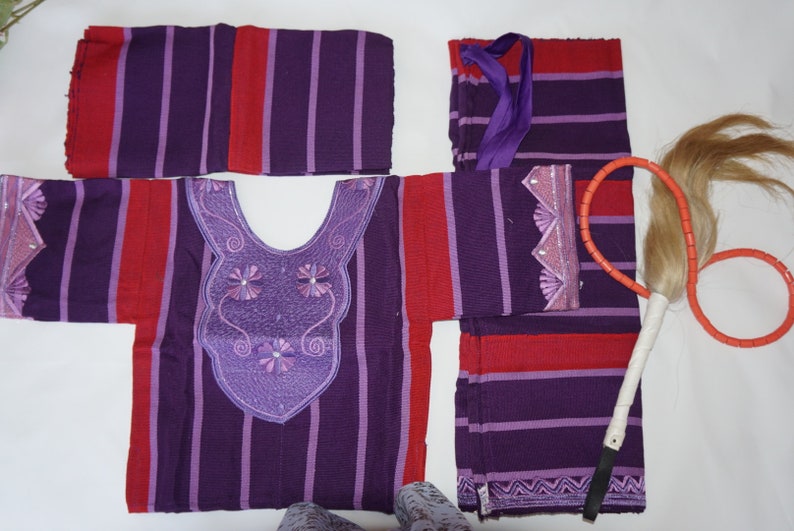 First birthday asooke outfit for baby girls