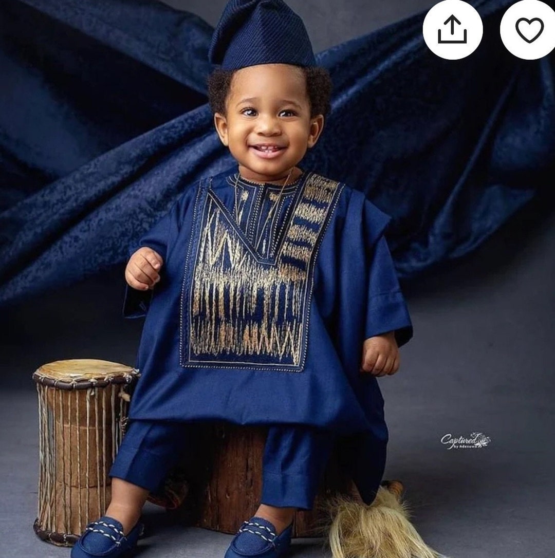 First Birthday Agbada Outfit for Baby Boys -  Australia