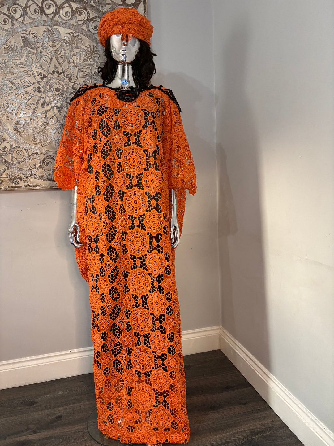 Lace Bubu Kaftan, Nigerian Boubou Dress, One Size (fits 10-18) - Etsy