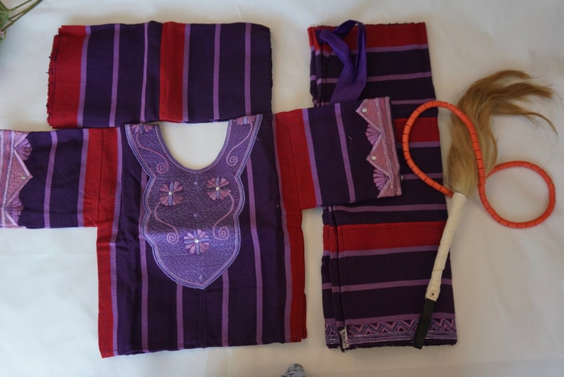 First birthday asooke outfit for baby girls