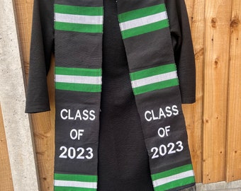 Sale* Nigerian Graduation Stole with Nigerian flag