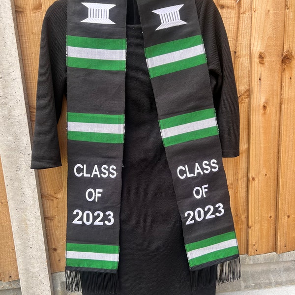 Sale* Nigerian Graduation Stole with Nigerian flag