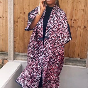 Sale* Nigerian Adire / Kampala  Kimono, one size