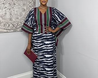 Nigeriaanse bubu boubou-kaftan één maat