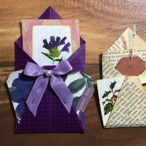 NEW STYLE-Envelope pocket w/ 2tuck spots handmade
