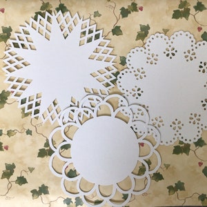 Delicate Paper Doilies-3 designs