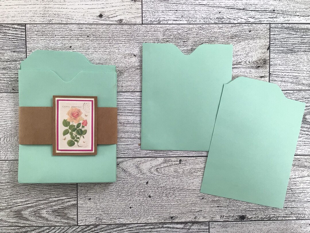 File Card With Matching Pocket Set - Etsy