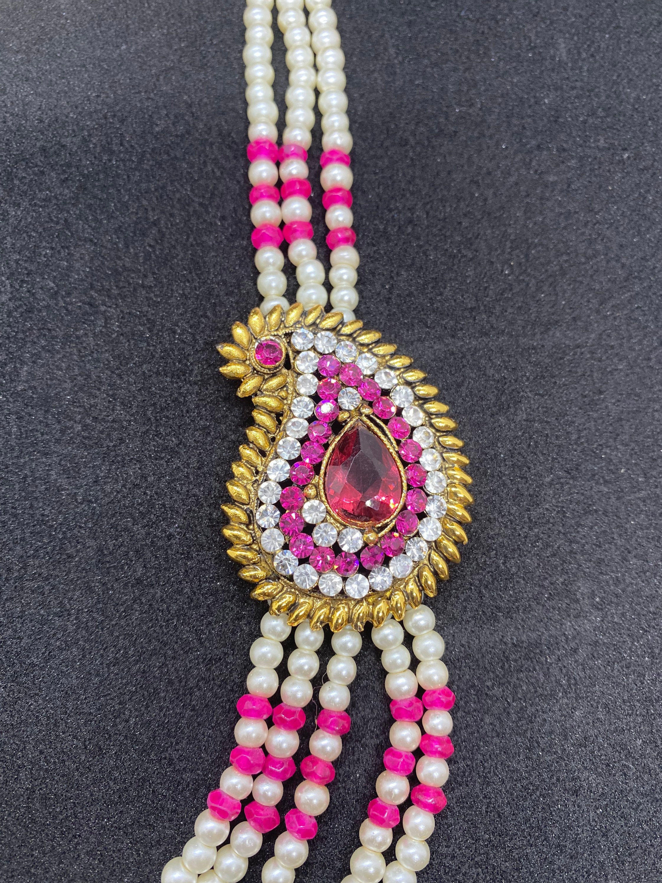 pink pearl mala
