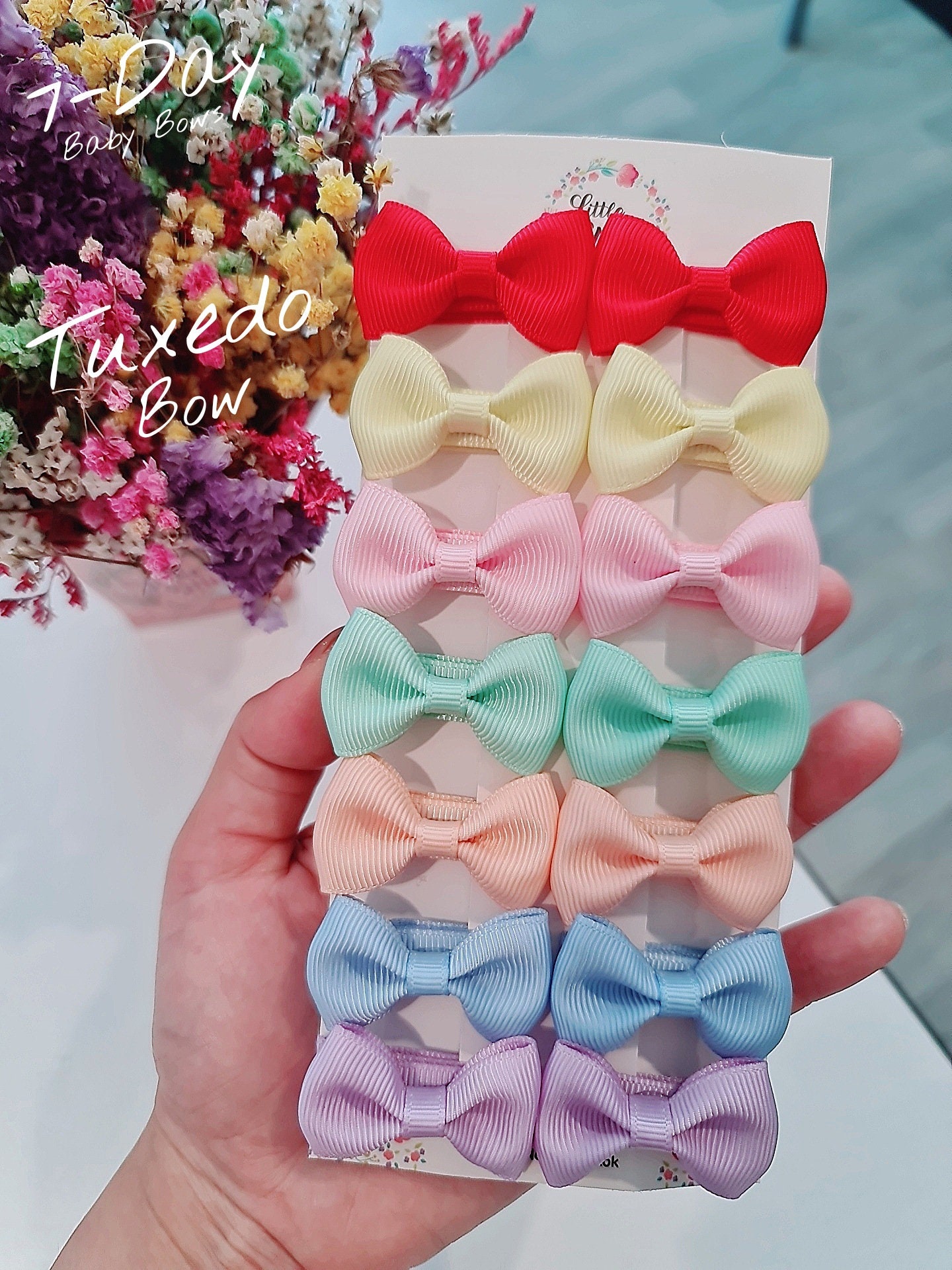 Babyhug Free Size Hair Clips Bow Design Pack of 5 - Multicolor main image 0