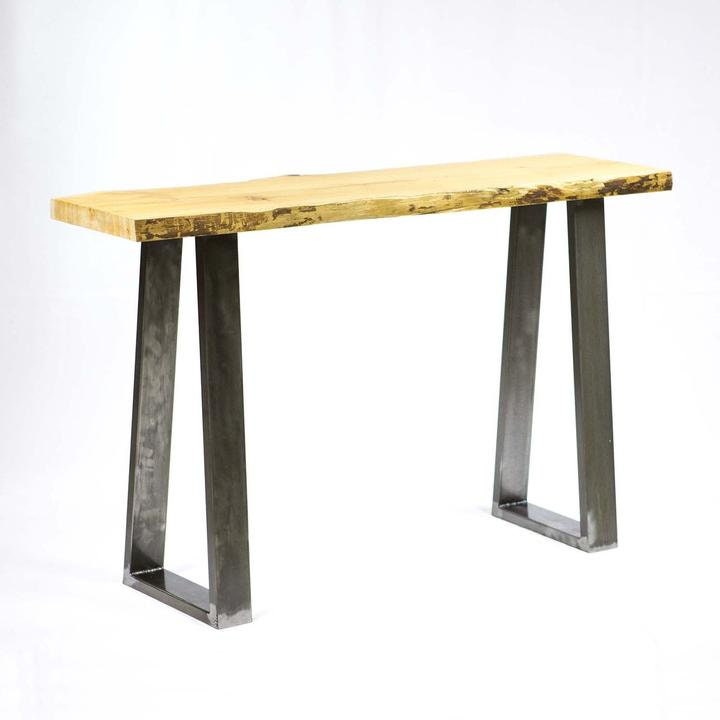 Trapezoid Console Table Legs 1 Pair 71cm Tall 20cm Wide Etsy