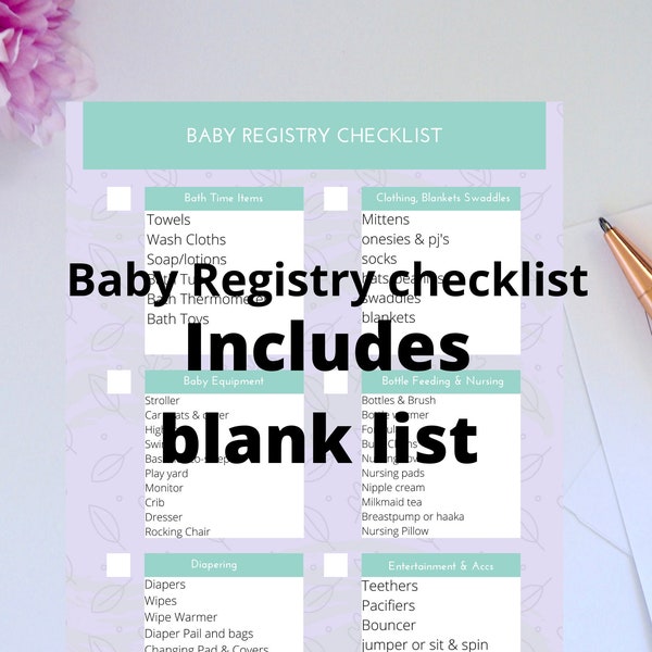 Baby Registry Etsy