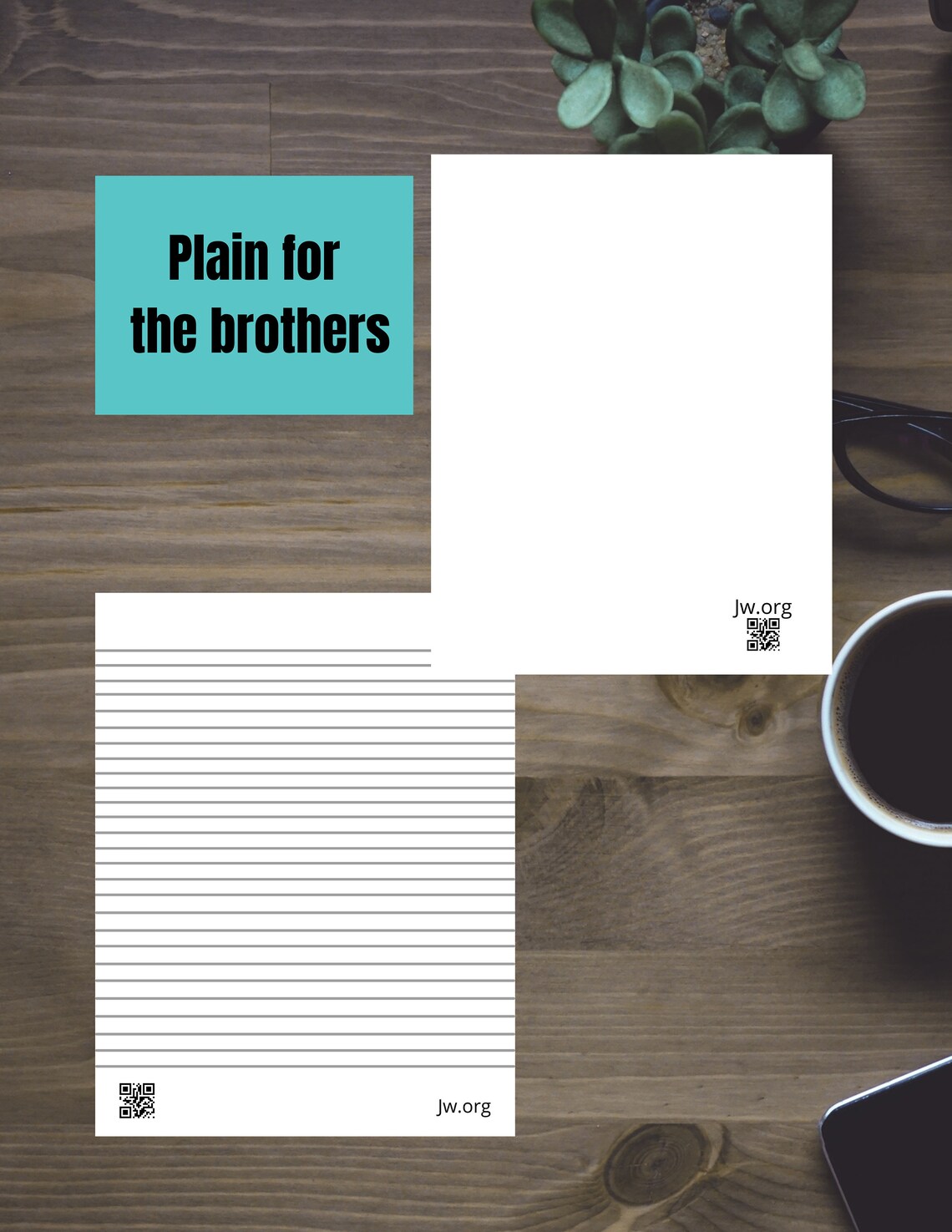 Jw Letter Writing Stationery 12 Pages With QR Code Jw Etsy