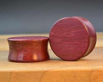 Purple wood ear plugs