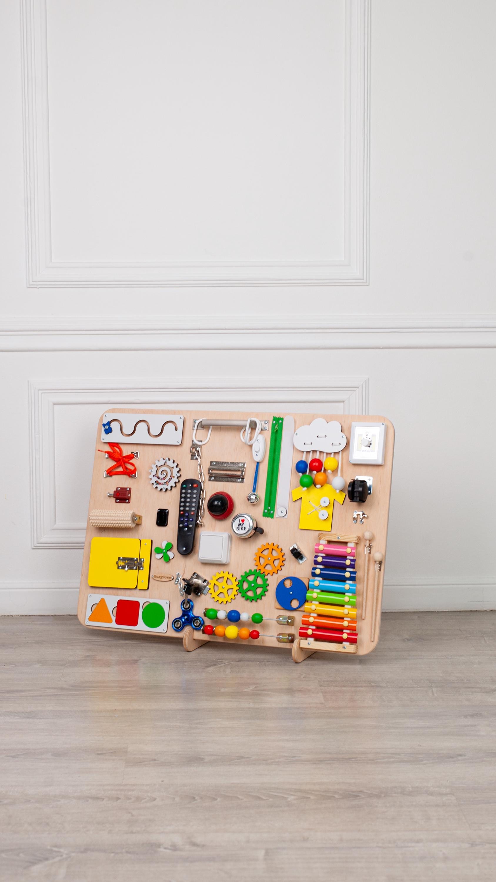Handmade Wooden Sensory Fidget Board: Montessori Learning Toy - Etsy