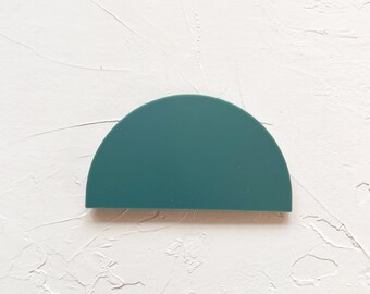 Dark Sage Green Acrylic half circle place card | Boho Arch acrylic place card | acrylic place card