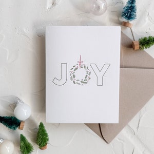 JOY • Letterpress Christmas card | Holiday card letterpressed