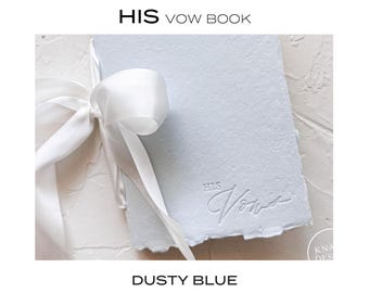 ZIJN Gelofteboekje • Boekdruk op stoffig blauw handgeschept papier met zijden lint
