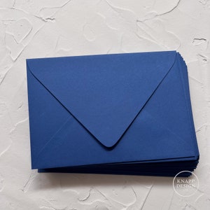 COLORPLAN Sapphire A7 Euro-flap envelopes - Pack of 5