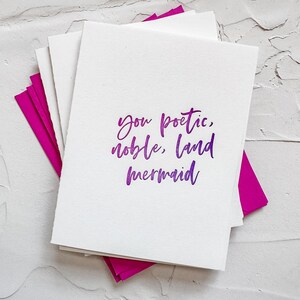 Saint-Valentin | Carte de compliment du jour de Galentine's sirène poétique de Zazzle.be Liste d'envies Vous avez des idées ? Message pour la Saint-Valentin