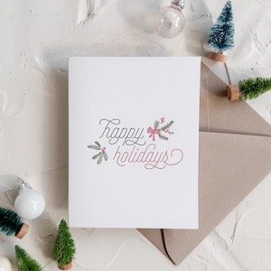 Fijne feestdagen • Kerstkaart boekdruk | Kerstkaart, letterpress