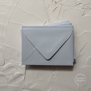 COLORPLAN クールブルー A2 ユーロフラップ封筒 - 5 枚パック