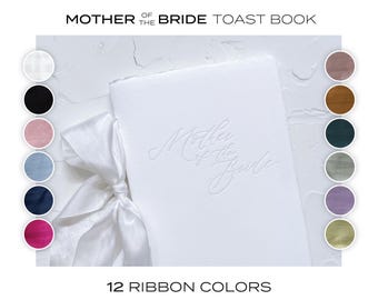 Mother of the Bride Toast Book: Letterpress Handmade Paper with Silk Ribbon