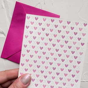 Love card - XOXO - Carte typographique avec enveloppe