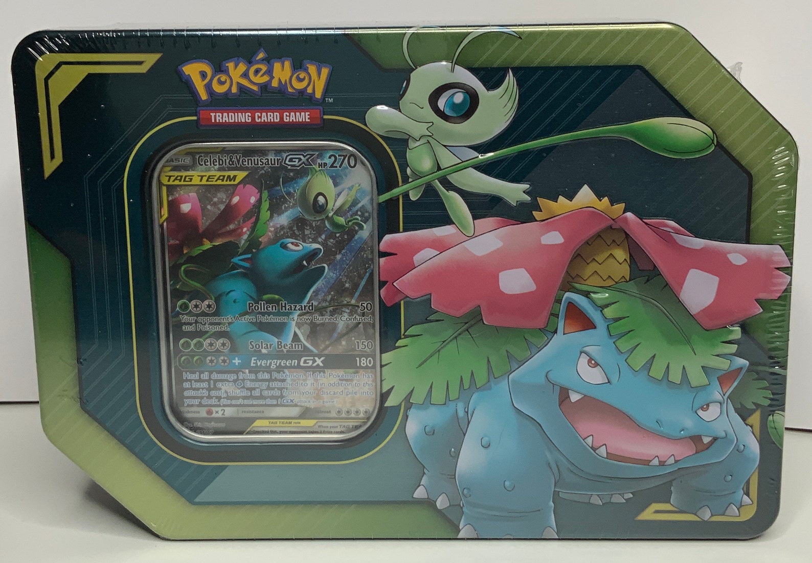 Celebi & Venusaur Pokemon TCG TAG Team Tin Factory Sealed Etsy