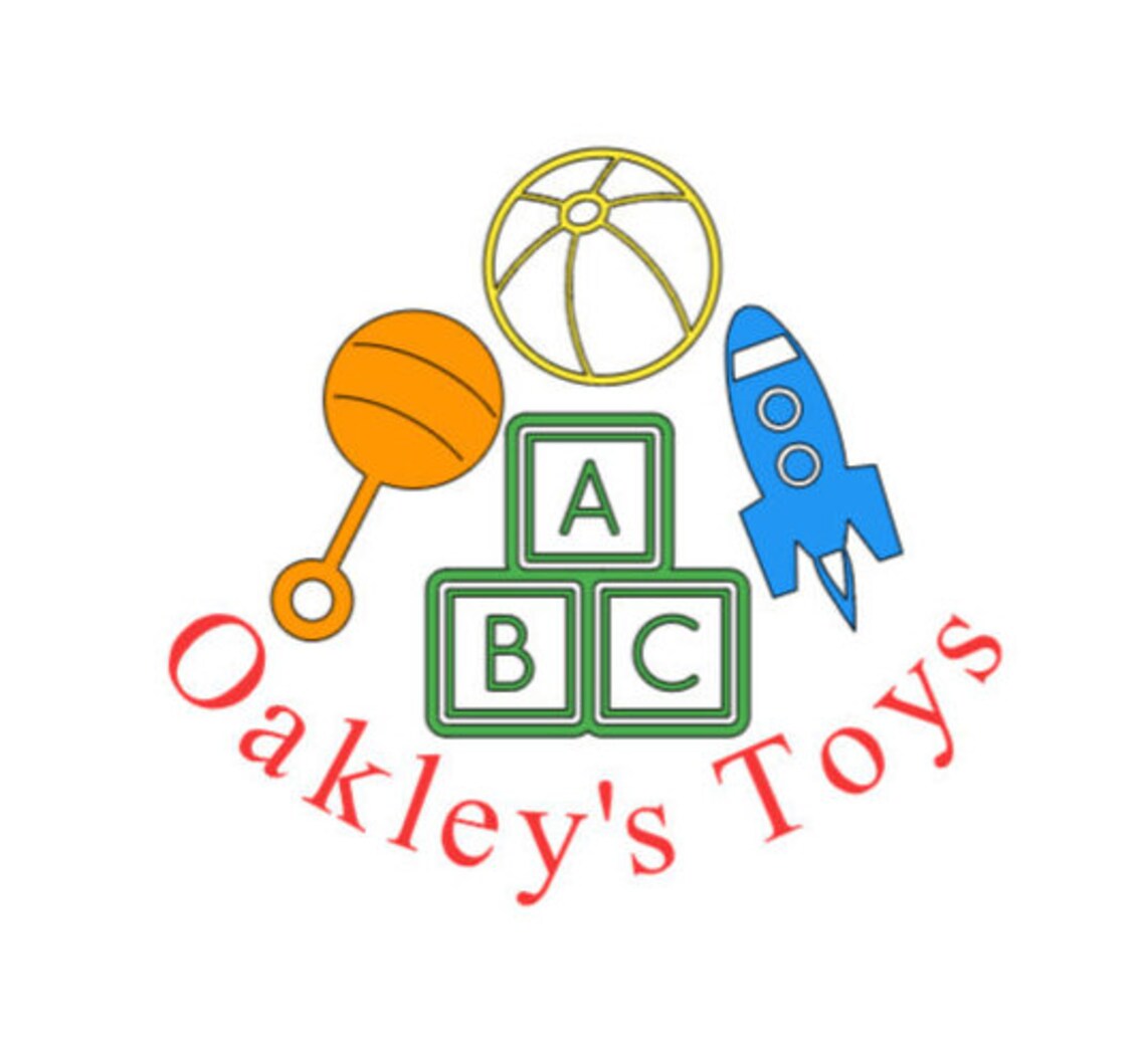 Personalised toy box vinyl sticker Etsy