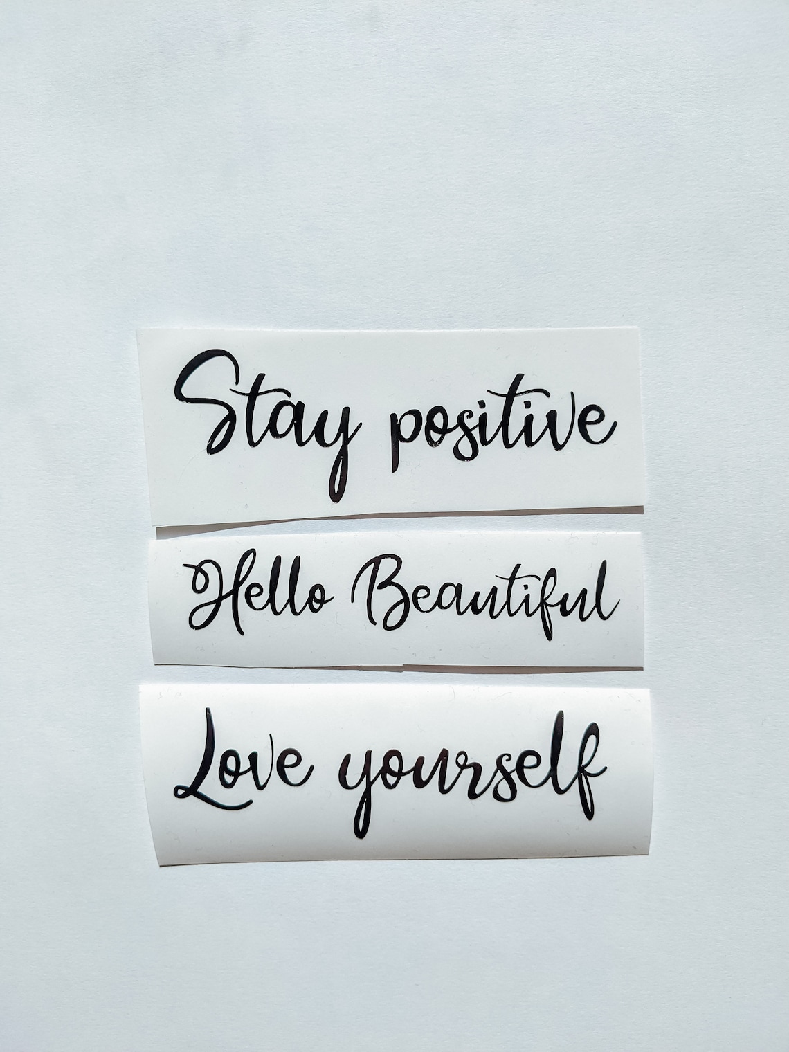Affirmation mirror stickers Positive mirror decal Etsy