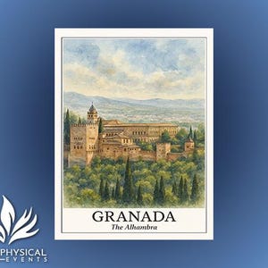 Enchanted Alhambra Watercolor Elegance