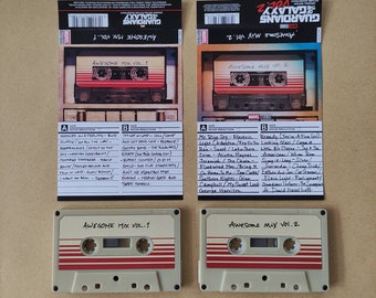 OST Guardians of The Galaxy - Awesome Mix Vol 1 & 2 Audio Cassette Handmade Indonesia