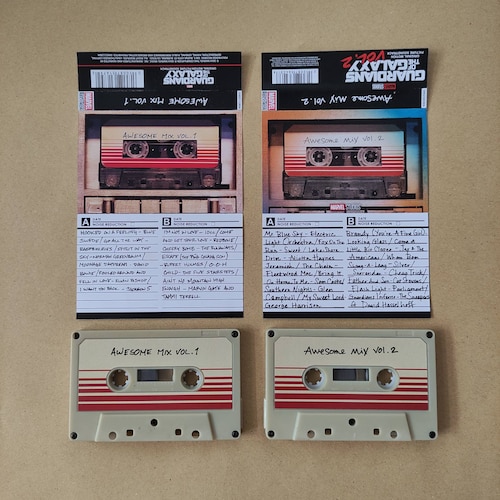 Awesome Mix Vol 2 Cassette Prop Replica Etsy
