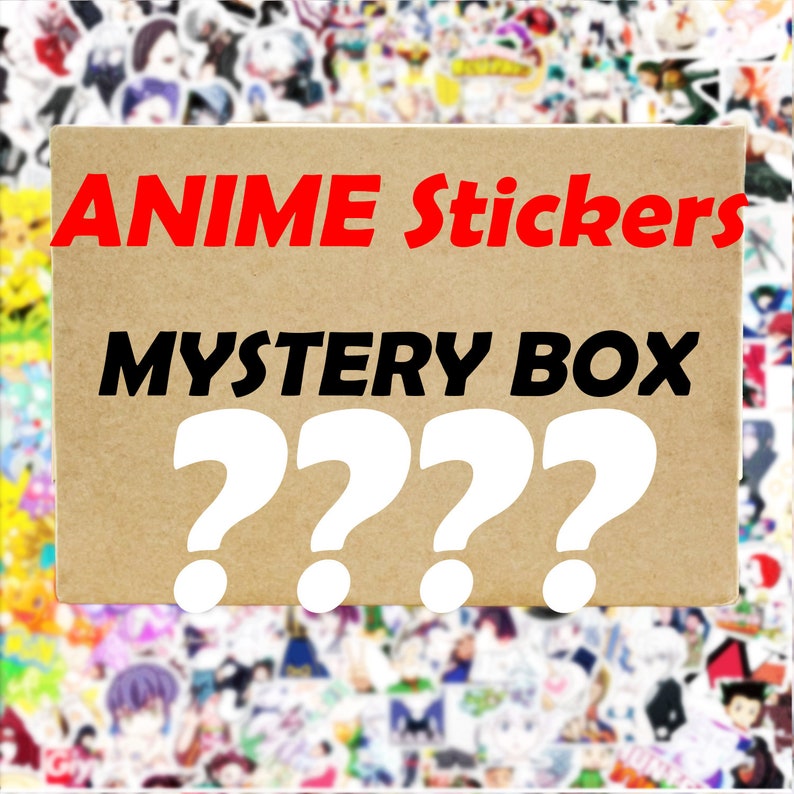 10-500 pcs Stickers Anime themed Mystery Mixed Pack for laptop, water bottles, skateboard... 