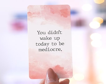 50/100 Inspirational Cards for a Badass - Daily Affirmation Birthday Gifts for Women, Self Care, Her, Sister, Daughter, best friend
