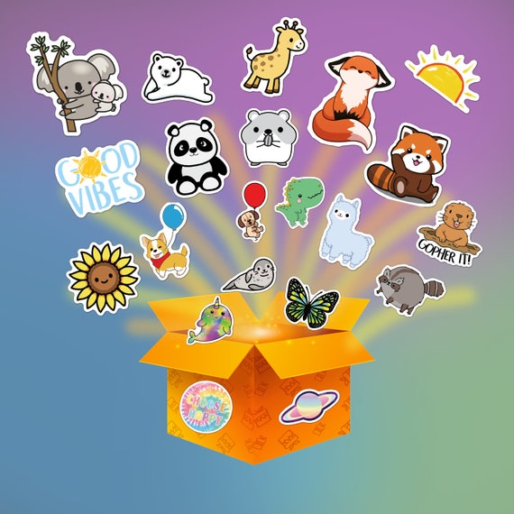 100 Pieces of Cute Animal Stickers for Kids. Waterproof Vinyl Sticker -  Aestheti