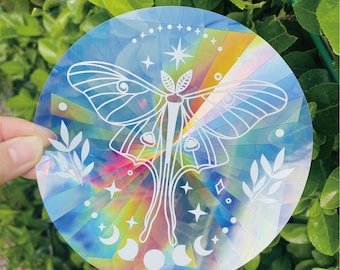 Butterfly Suncatcher Sticker | Window Decal | Rainbow Maker | Prism | Vinyl Waterproof