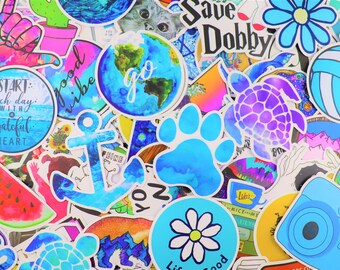 300pc VSCO Stickers Pack Ocean Themed Outdoor Decal for Laptop