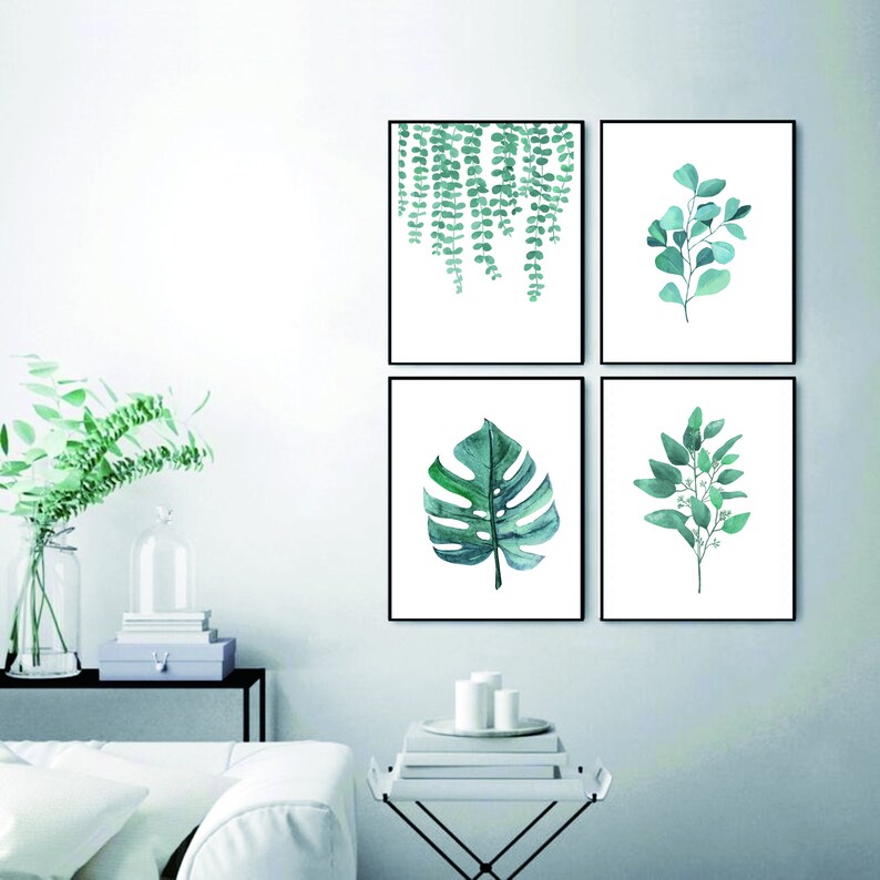 Botanical Wall Art Prints Set of 16 unframed Modern Wall Art Etsy
