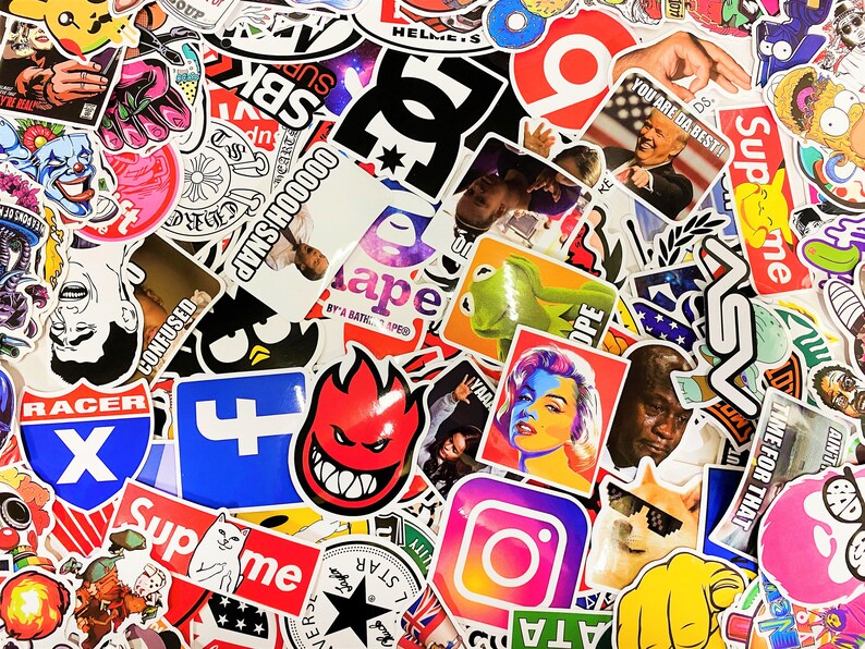 300 Random Sticker Pack Stickers Decals Vinyl for Laptop Kids Etsy