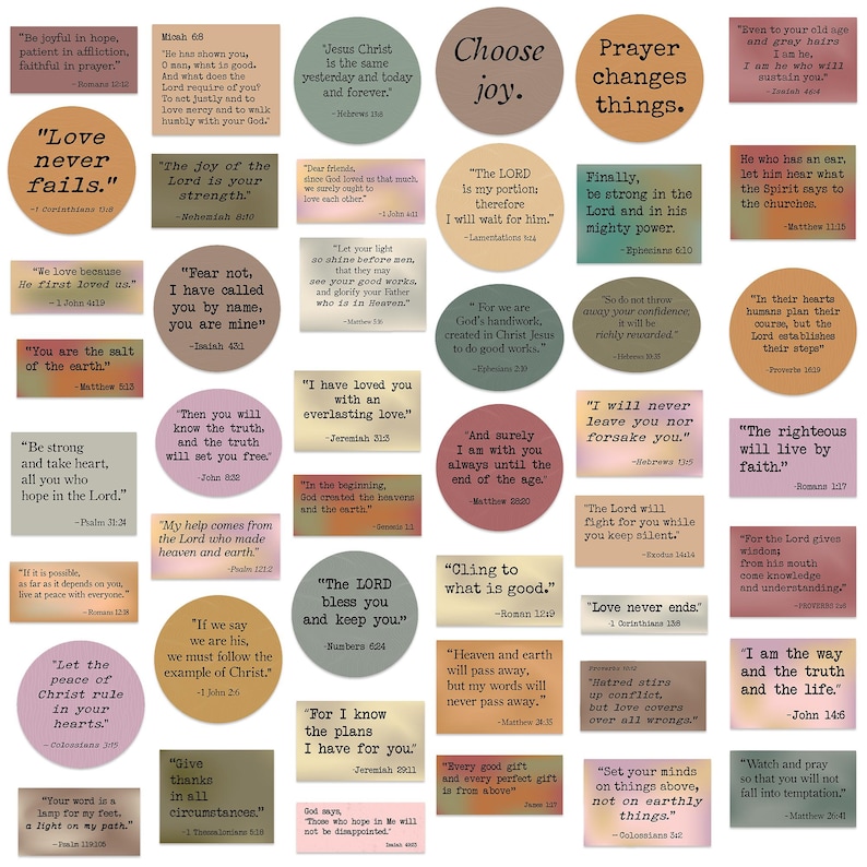 10-150 Bible Verse/christian Inspirational Stickers for Water Bottles ...