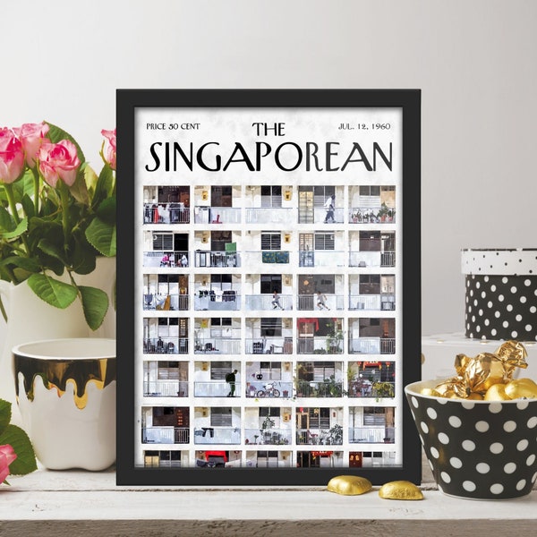 The Singaporean Public Housing Artprint Poster