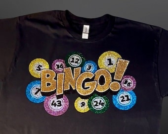 Rhinestone Bingo Player T-Shirt Unisex Gift Idea