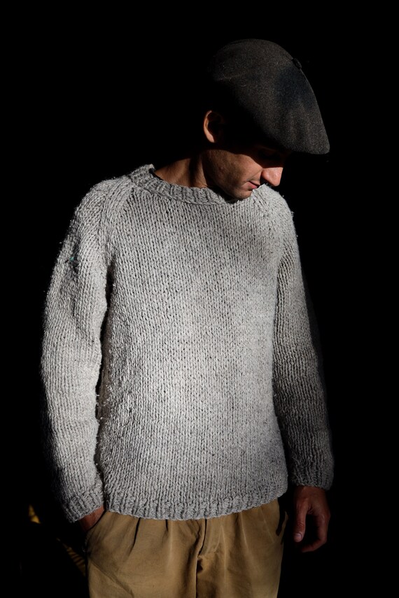 Sueter De Lana Gruesa Tejido a Mano Lana Hilada a Mano Jersey De Primera Calidad Etsy UK