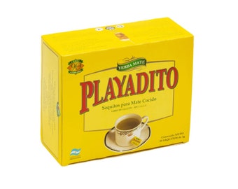 Mate cocido Playadito | Yerba Mate tea bags x100 | traditional drink from Argentina