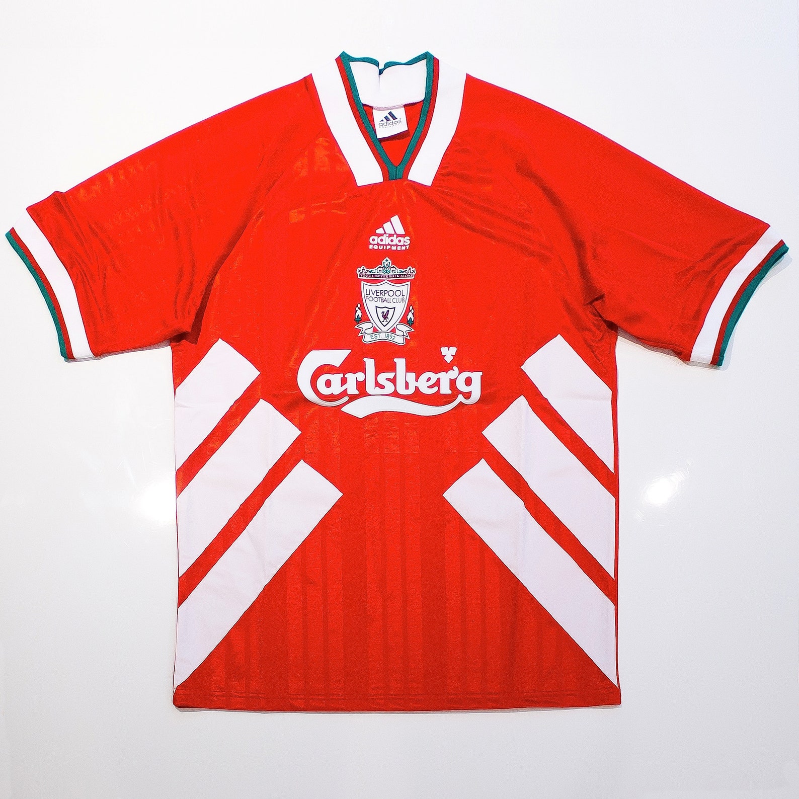 Liverpool Home Kit 19931995 Retro Soccer Jersey Large Etsy